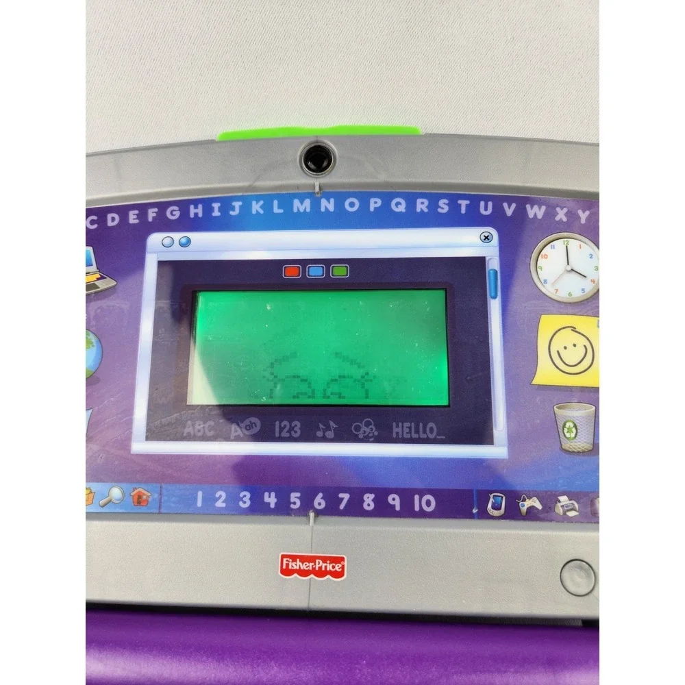 Vintage Fisher-Price Fun 2 Learn Color Flash Laptop Electronic Interactive Works